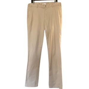 Peter Millar Men's Tan Chinos Size 34-35 Golf Casual Everyday Light Stretch